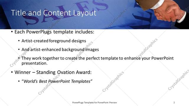 Title and Content presentation slide layout