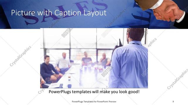 Picture with Caption presentation slide layout