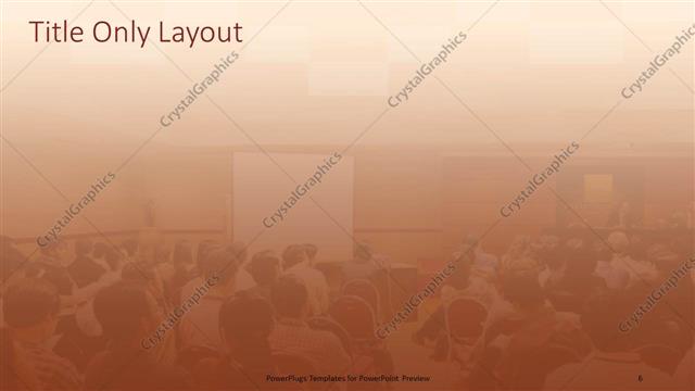 Title Only presentation slide layout