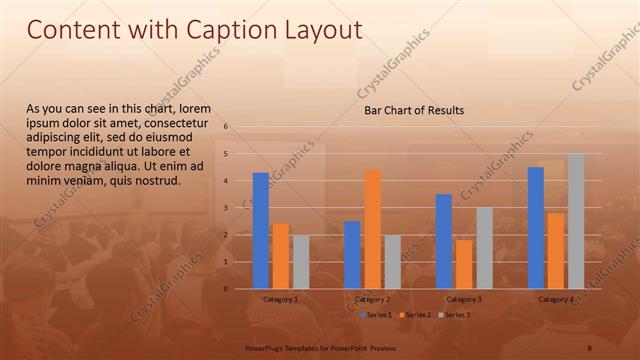 Content with Caption presentation slide layout
