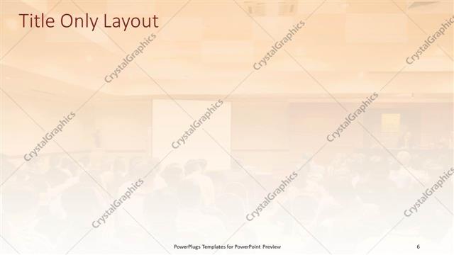 Title Only presentation slide layout