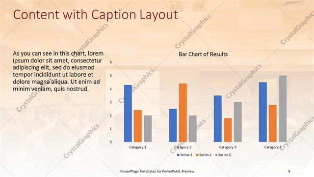 Content with Caption presentation slide layout