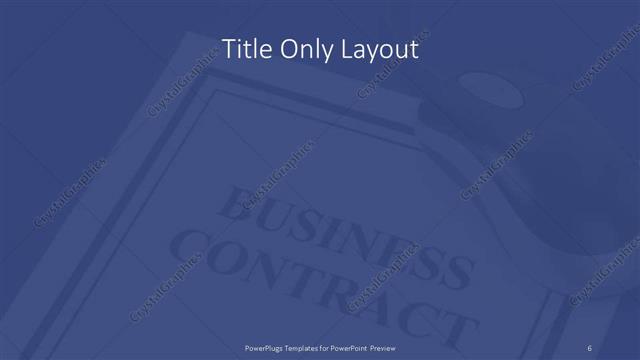 Title Only presentation slide layout