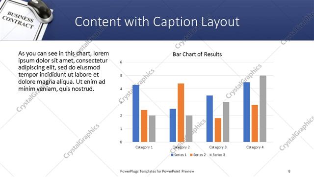 Content with Caption presentation slide layout