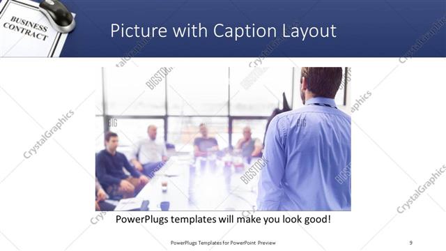 Picture with Caption presentation slide layout