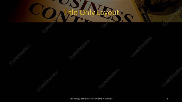 Title Only presentation slide layout