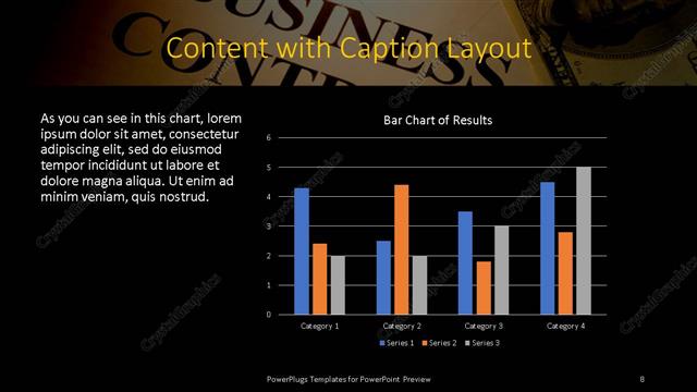 Content with Caption presentation slide layout