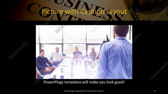 Picture with Caption presentation slide layout