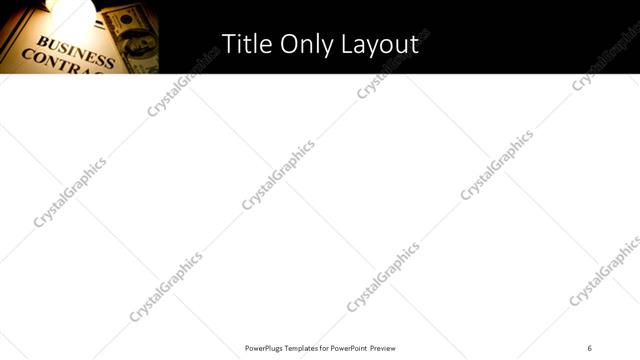 Title Only presentation slide layout