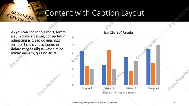 Content with Caption presentation slide layout