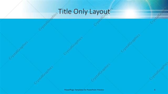 Title Only presentation slide layout