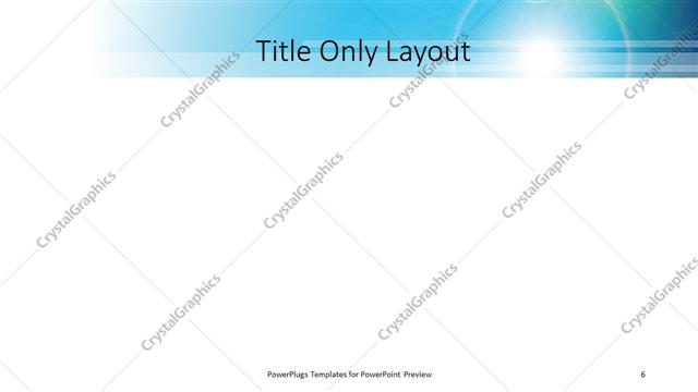 Title Only presentation slide layout