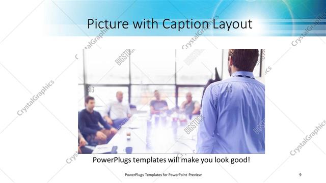 Picture with Caption presentation slide layout