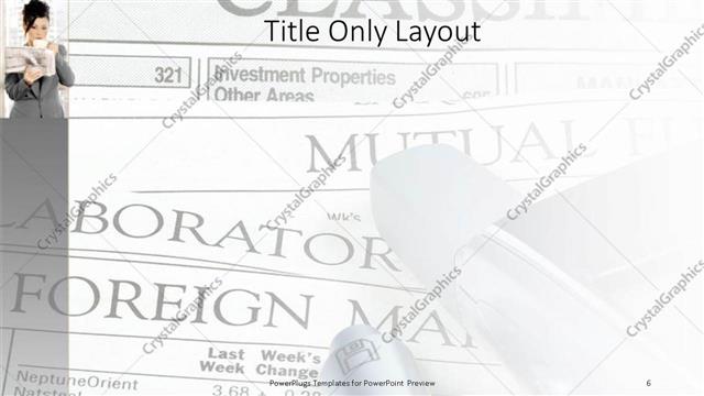 Title Only presentation slide layout