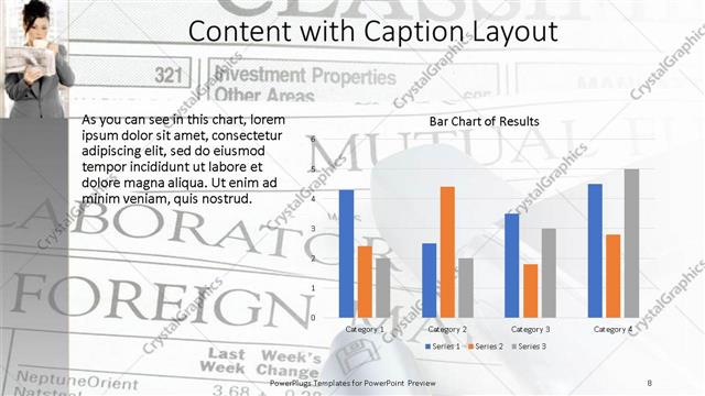 Content with Caption presentation slide layout