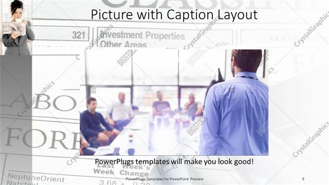 Picture with Caption presentation slide layout