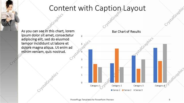 Content with Caption presentation slide layout