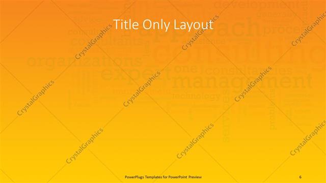 Title Only presentation slide layout