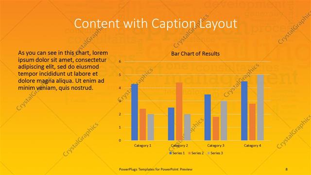 Content with Caption presentation slide layout