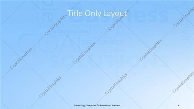 Title Only presentation slide layout