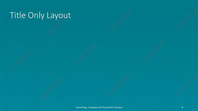 Title Only presentation slide layout