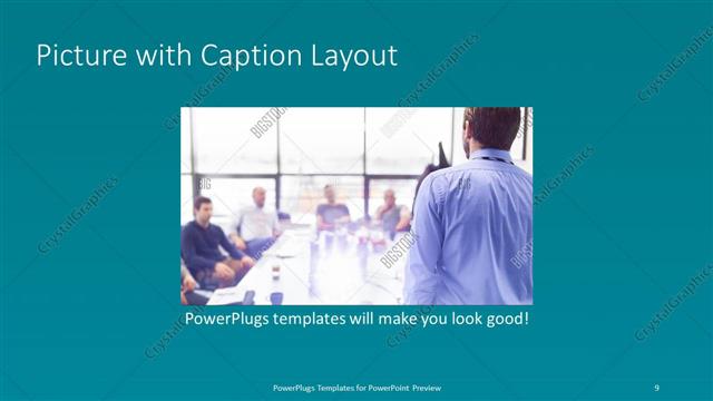 Picture with Caption presentation slide layout