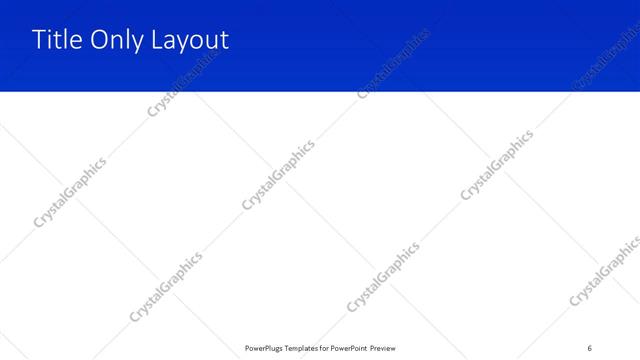 Title Only presentation slide layout