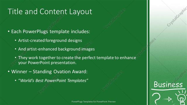 Title and Content presentation slide layout