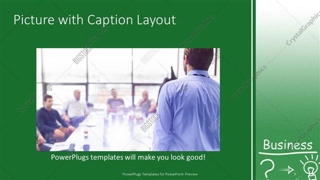 Picture with Caption presentation slide layout