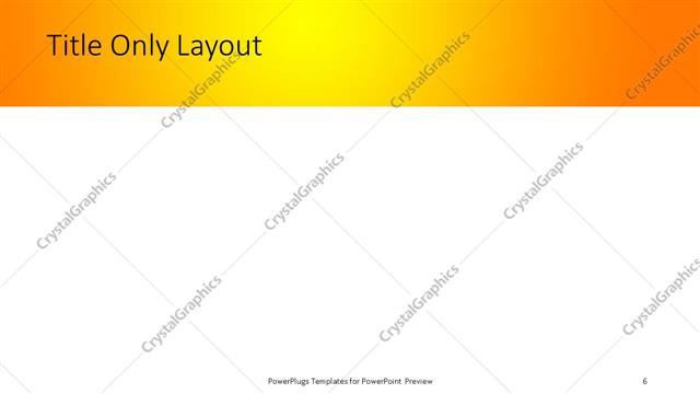 Title Only presentation slide layout