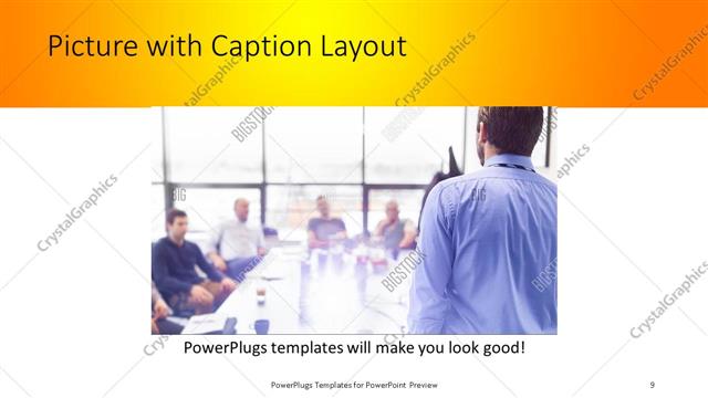 Picture with Caption presentation slide layout