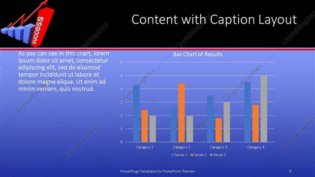 Content with Caption presentation slide layout