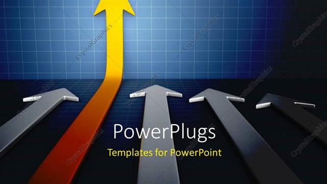  Presentation with overcome - Business growth concept using diagram chart