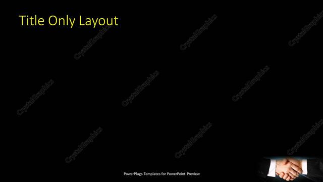 Title Only presentation slide layout