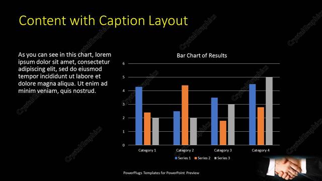 Content with Caption presentation slide layout