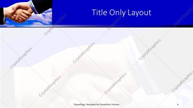 Title Only presentation slide layout