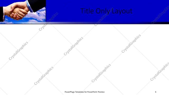 Title Only presentation slide layout