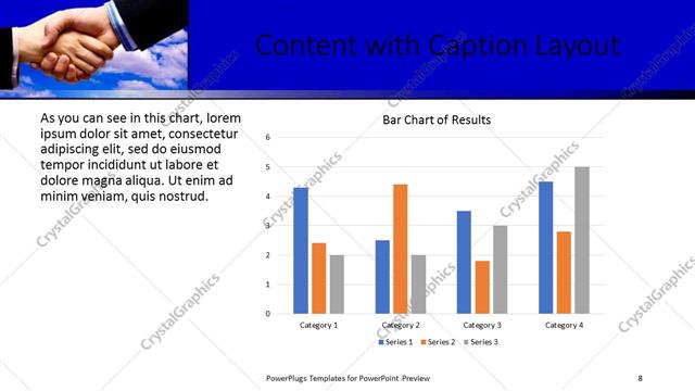 Content with Caption presentation slide layout