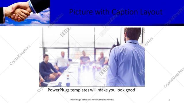 Picture with Caption presentation slide layout