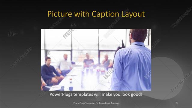Picture with Caption presentation slide layout