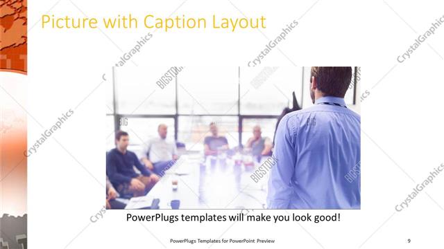 Picture with Caption presentation slide layout