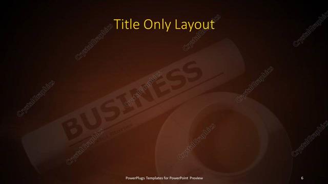 Title Only presentation slide layout