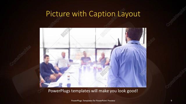 Picture with Caption presentation slide layout