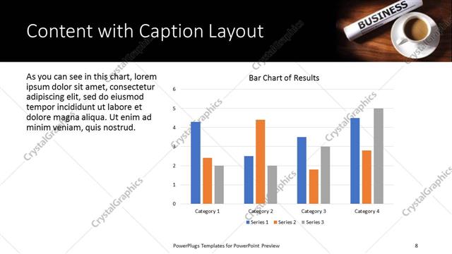 Content with Caption presentation slide layout