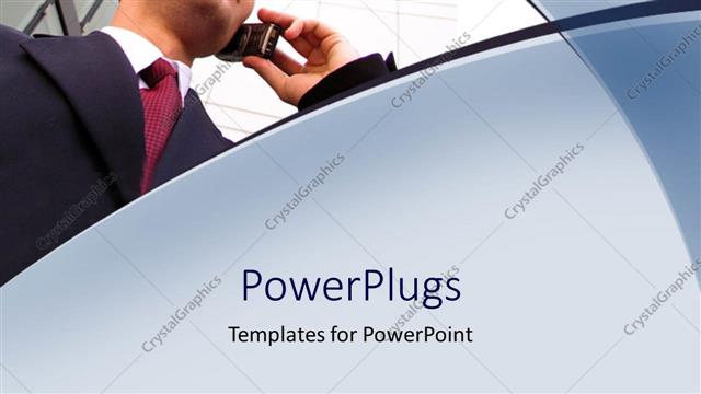  Presentation with black business - A business man on a black suite making a call