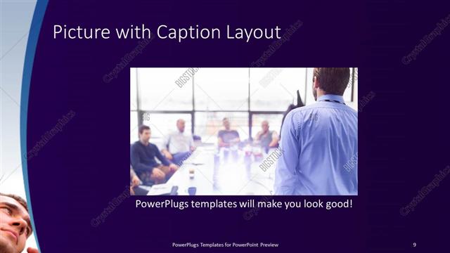 Picture with Caption presentation slide layout