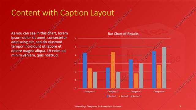 Content with Caption presentation slide layout