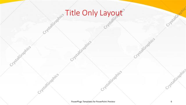 Title Only presentation slide layout
