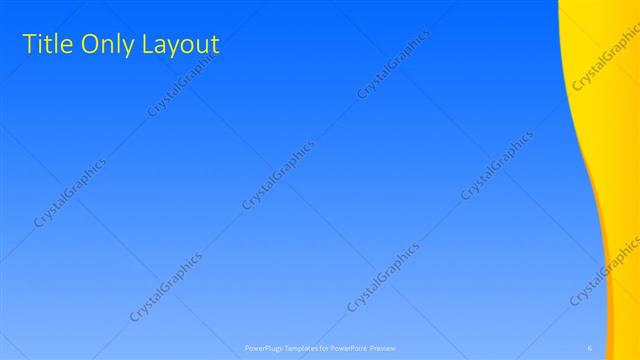 Title Only presentation slide layout