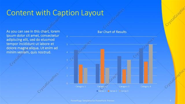 Content with Caption presentation slide layout